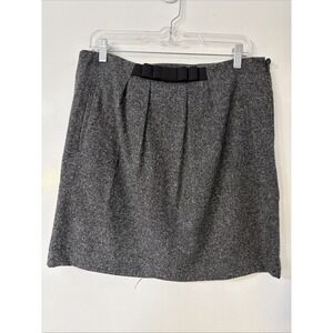 Anne‎ Taylor Loft Women's Skirt Size 10 Wool Blend Gray Career Preppy New